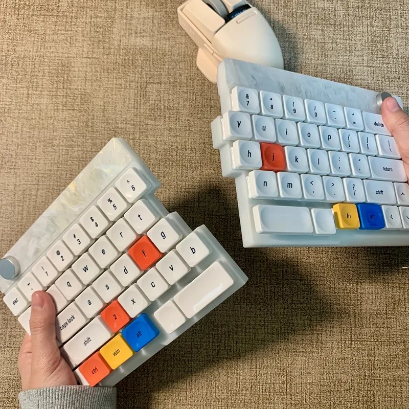 Time Theme LCK PBT Low Profile Keycap 60%-108% Layout Cross Axis Mechanical Keyboard Ultrathin Keycaps Numpad/Spacebar/Ergo Kit