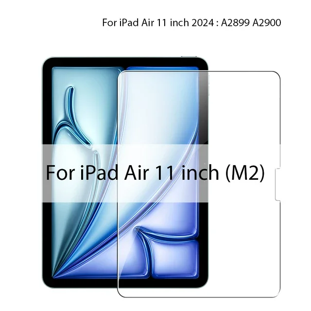 JAOUCAM 2PCS HD Für iPad 2025 A16 Gehärtetes Glas Screen Protector IPAD Air 11 zoll 2025(M3) IPAD Tablet anti Scratch Schutz Film 4