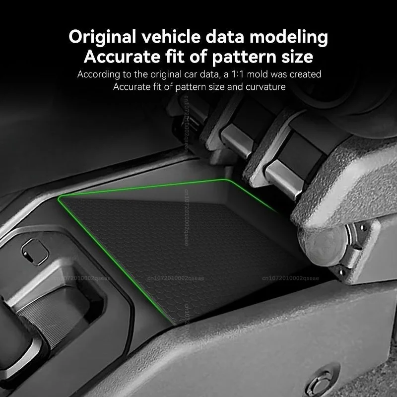 Auto-Mittelkonsolen-Ablage für Suzuki Jimny 2024 2025, Silikon-Organizer für die Mittelkonsole, Zubehör zur Aufbewahrung und Ordnung, Schwarz – Detail 4