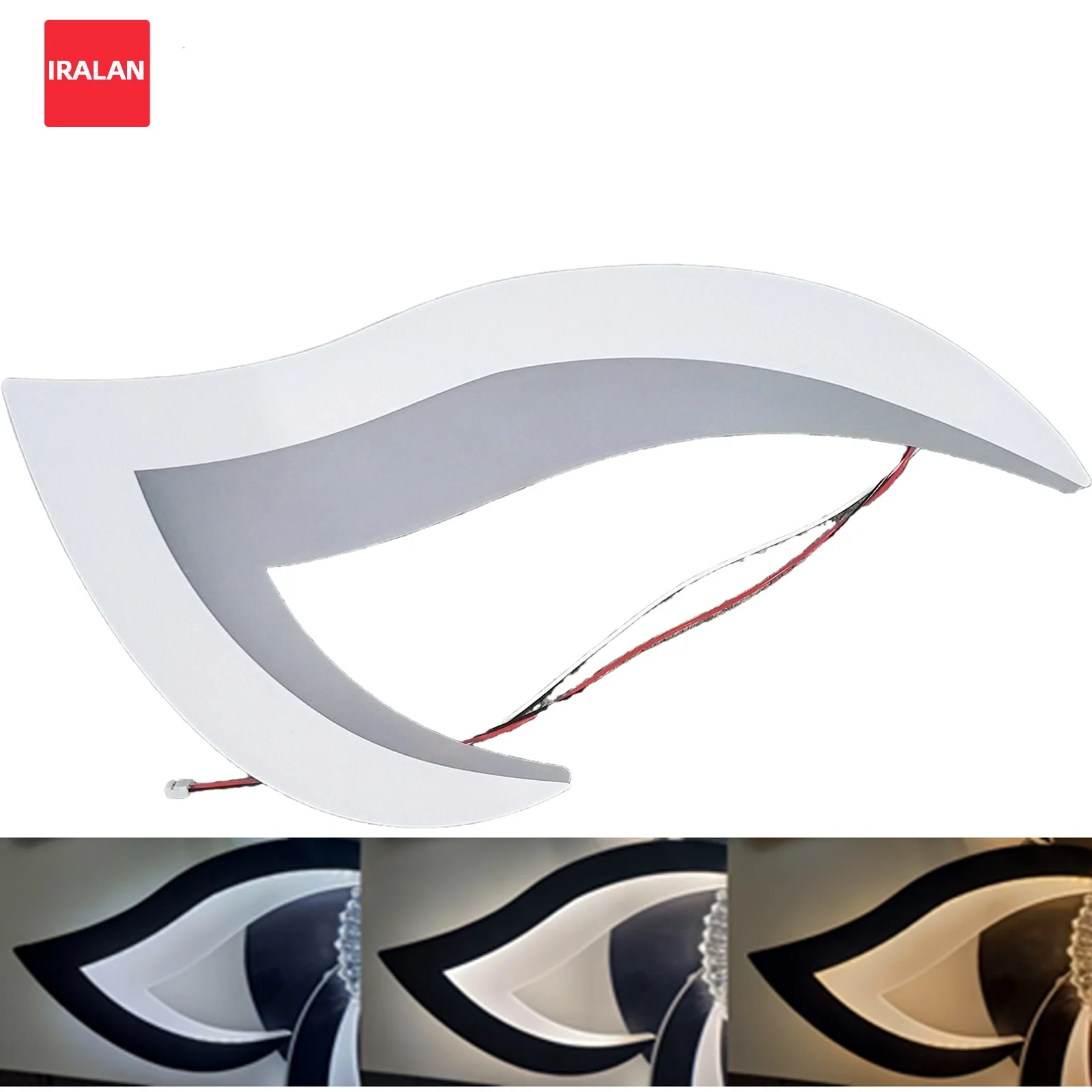 IRALAN لوتس مروحة ضوء قطاع LED سائق وجهاز التحكم عن بعد عكس الضوء 85-265 فولت LED محول الإضاءة الطاقة 90-260 فولت