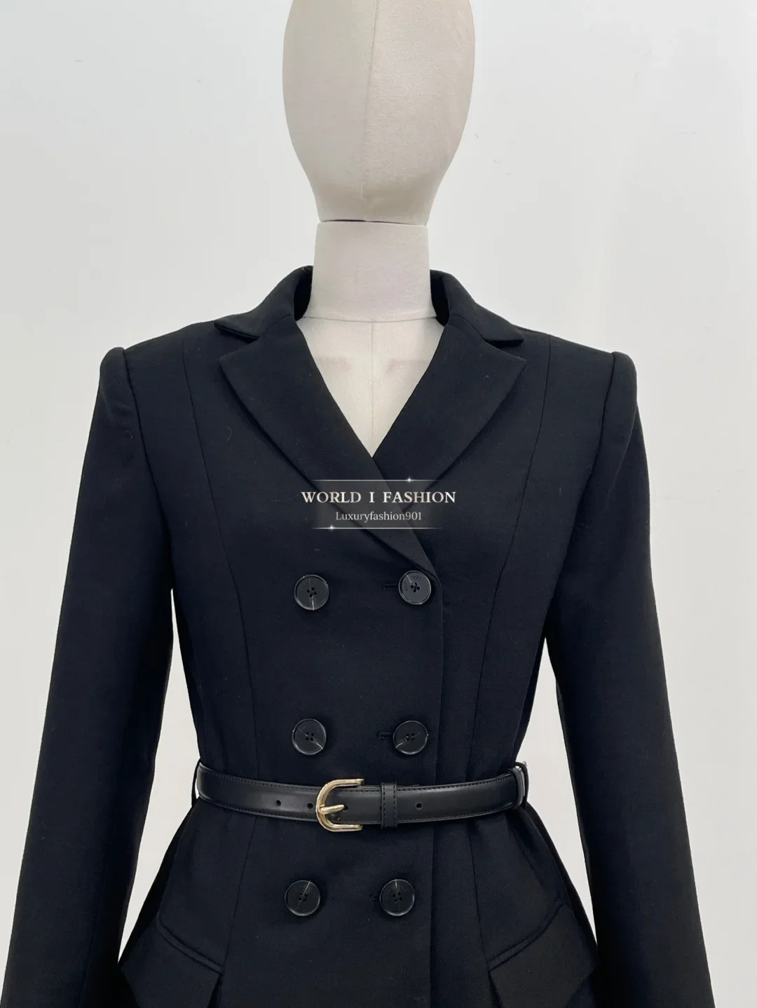 

Black Long Sleeve Lapel Jacket Tops 2025 New Design