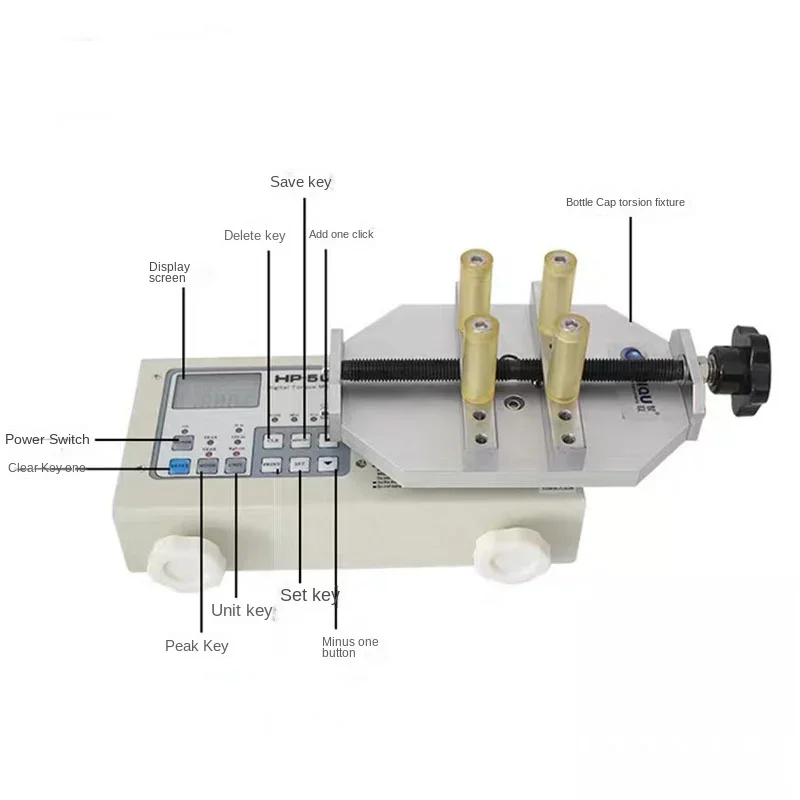 New HP-100 Digital Bottle Cap Torque Meter Tester 100kg/10 N.M s Torque Tester Bottle Cap Torque Tester Digital