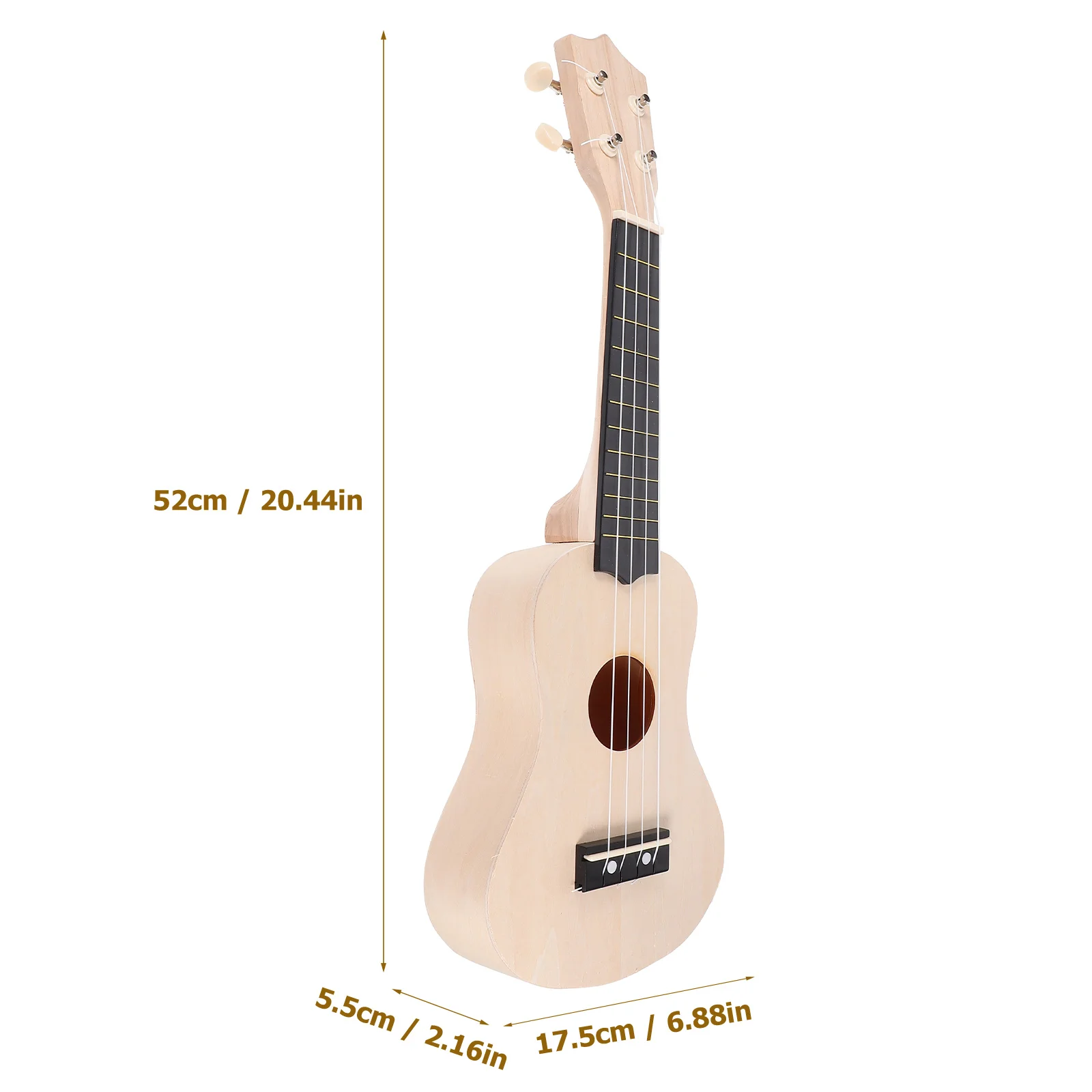 Hand-assembled Ukulele Material Kit Guitar DIY Self-painting Wooden Toddler Child