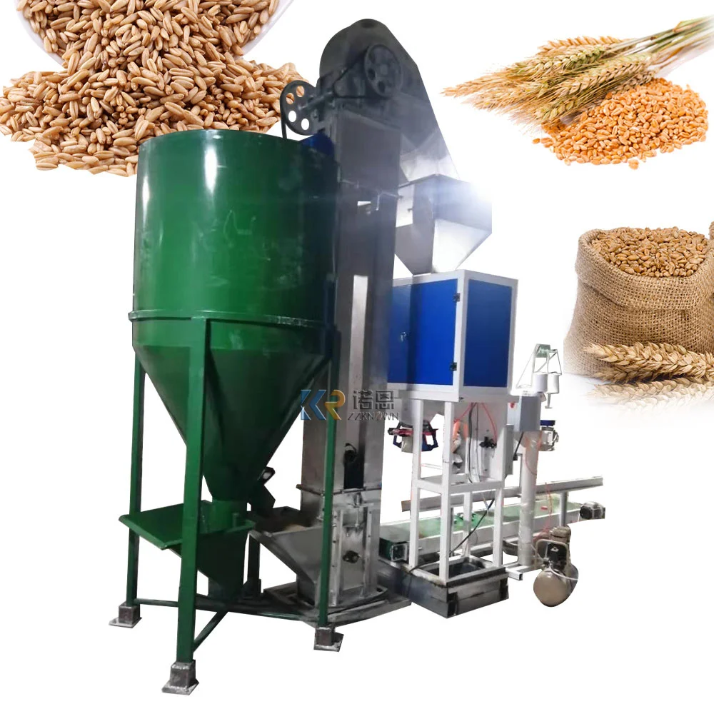 Packing Pellet Machine Granules With Bucket Packaging Machine Packaging Grain Feed Hardware Building Materials