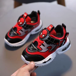 2024 New Arrival Disney Children Casual buciki moda kreskówka Spiderman chłopięce buty outdoorowe buty sportowe dla dzieci 1-6 lat