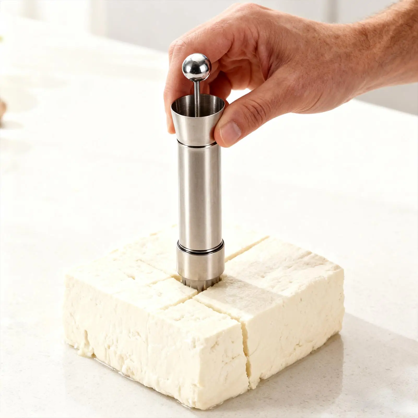 الفول الرائب الصحافة الفولاذ المقاوم للصدأ قطاعة سريعة DIY بها بنفسك الفول الرائب Paneer الجبن القاطع للمنزل المطبخ مطعم الطبخ وجبة الخبز