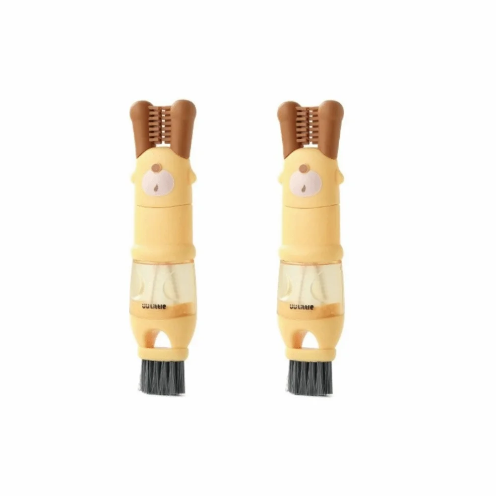 

2 Pieces Cartoon Cup Cleaning Brush Deep Clean Detachable Lid Cleaning Brush Thick Bristles Efficient Water Cup Brush Cup Gap
