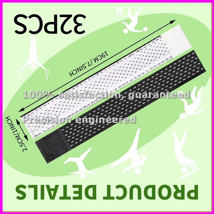 32 Count Softball Sleeve Holders Breathable Mesh Material, Adjustable Straps for Sports Bands,Baseball,Soccer-AD23