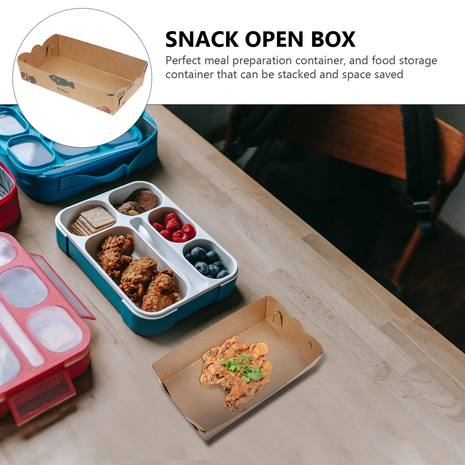 

100pcs Oil-Proof Snack Box Paper Food Serving Tray Disposable Boat Shape Container For Popcorn Chips Cake Ice Cream French Fries