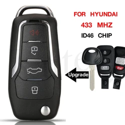 jingyuqin Remote Control Car 4 Buttons 433MHz ID46 Chip For Hyundai Elantra 2016+ Fob OSLOKA-423T P/N: 95430-F2300