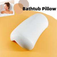 Bathtub Headrest With Suction Cups Comfortable SPA Non-Slip Bath Pillow Neck Back Headrest Pillows Soft Thickened Waterproof PU