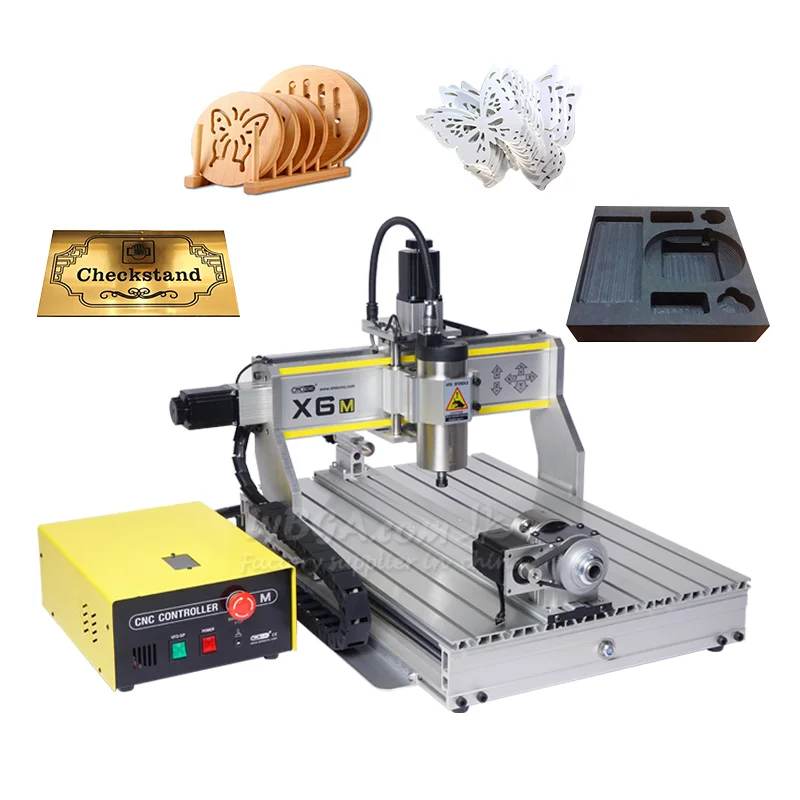 1500W Water Cooled CNC Engraving Machine 6040 Air Cooled Wood Router PCB Metal Drilling Machine Optional Olffline Control