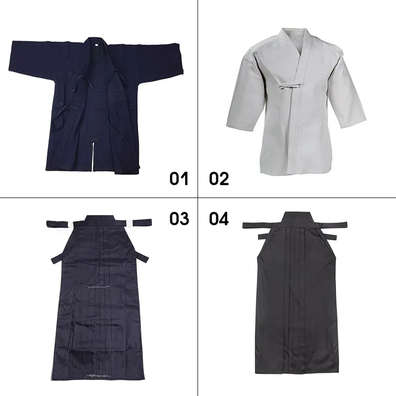 Kendo Uniforms ศิลปะการต่อสู้เสื้อผ้า Kendo Aikido Hapkido ศิลปะการต่อสู้ Keikogi และ Hakama Aikido ญี่ปุ่น Kung Fu Taekwondo