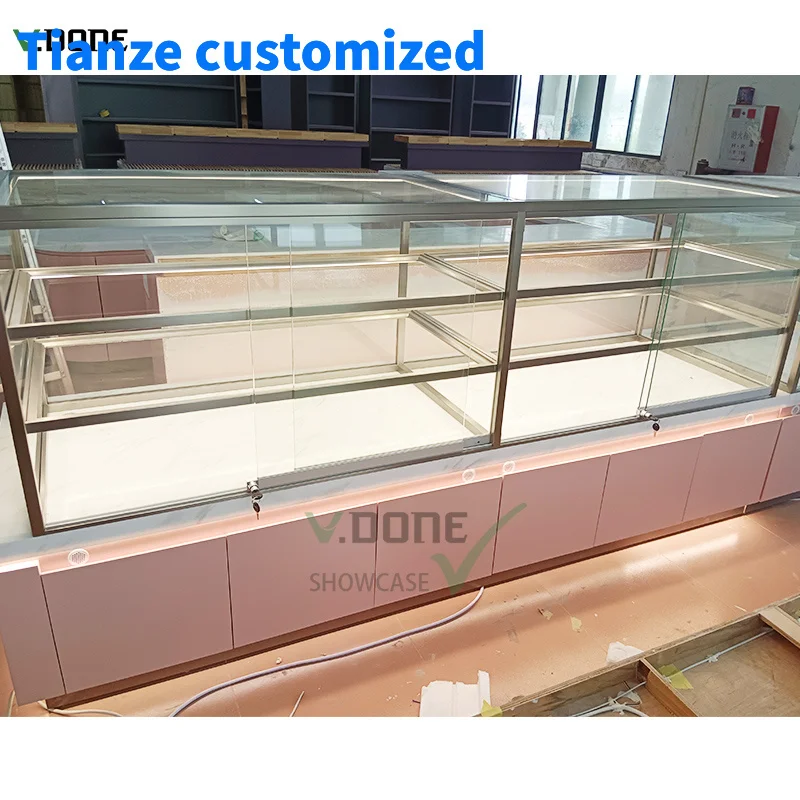 [Customized]Commercial Bakery Shop Refrigerated Equipment Cabinet Cake Chiller Cooling Display Freezer Showcase Refrigerator Fri