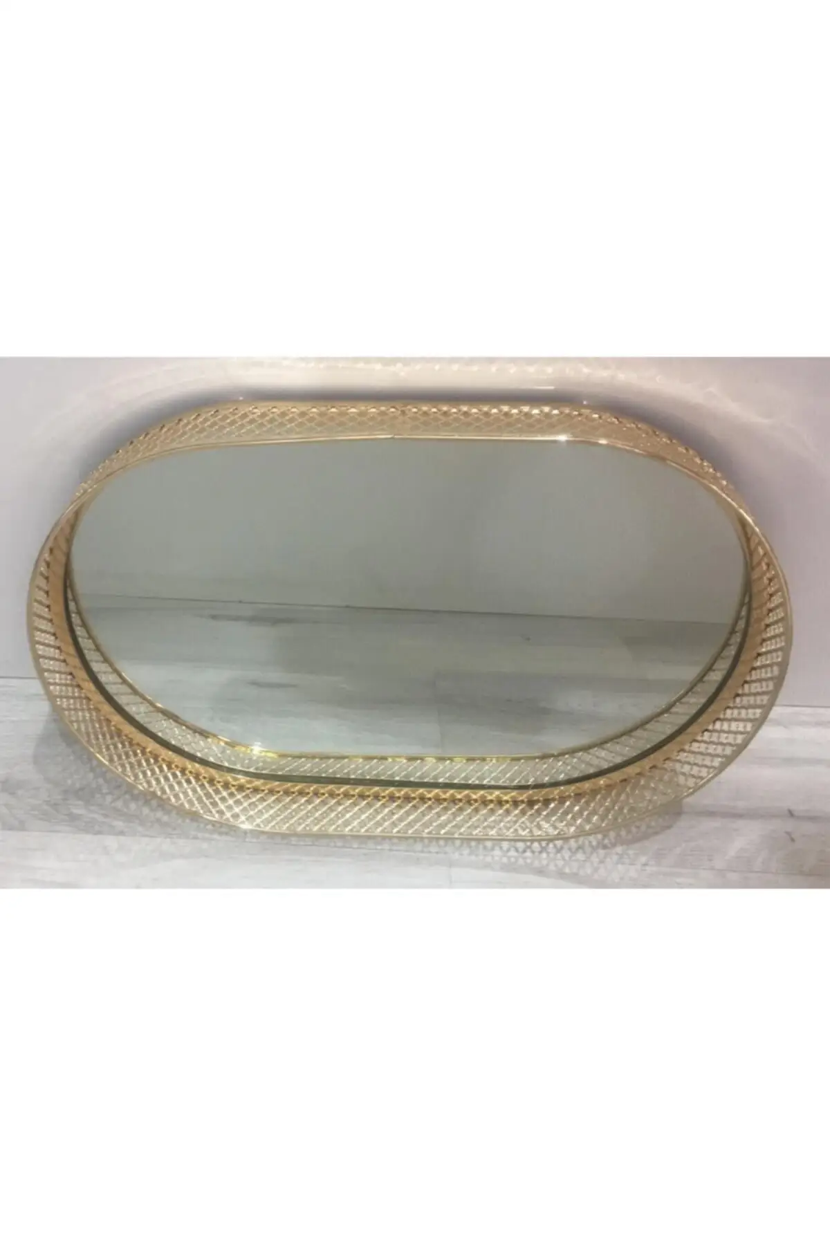 DOLBOVI luxury Ovel Mirrored Sunumluk Decorative Gold tray tray поднос plateau luxury