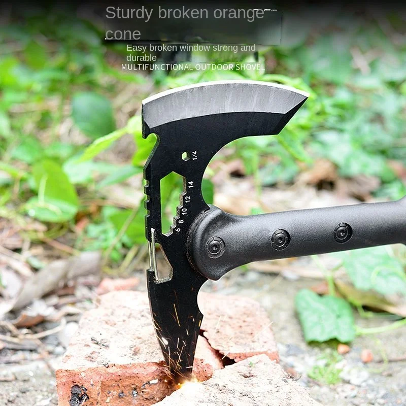 Outdoor axe axe mountain camping engineer chopping firewood and fire fighting multifunctional outdoor defense axe tree cutting