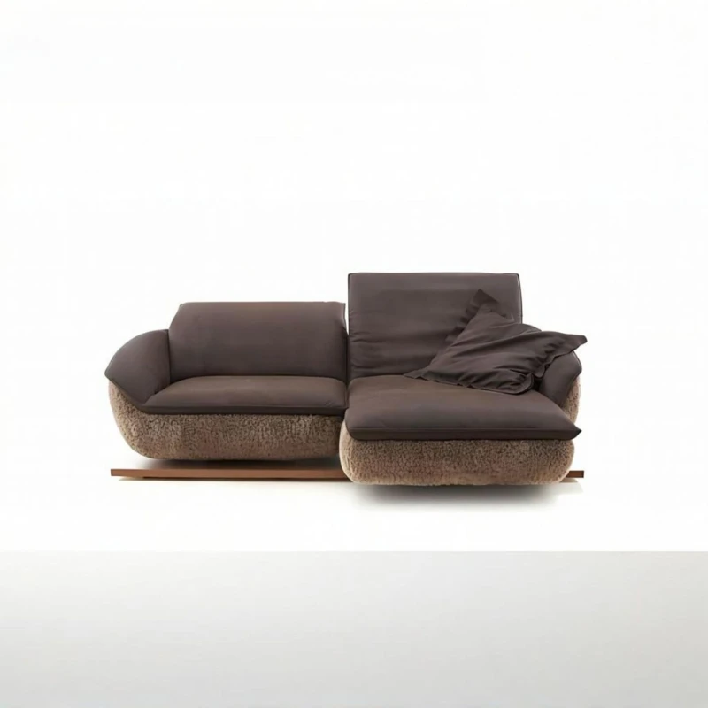

New Design Variety Function Mobile Fabric Sofa Rotatable Italian Minimalist Dynamic Island