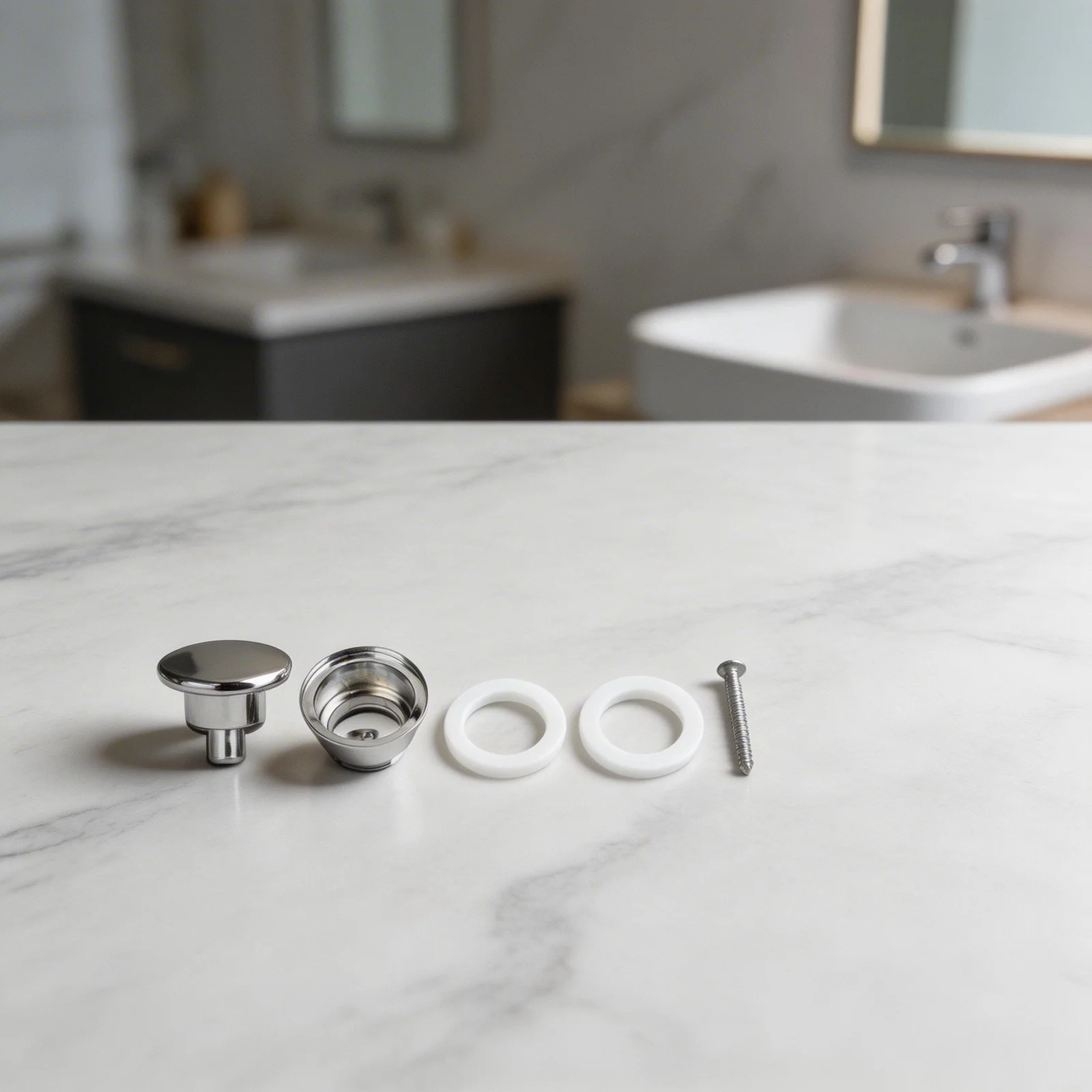Daily Bathing Use Cover Diameter 66mm Push Cap Drain Bathroom Accessory Effortless Operation Ordinary Compatibility