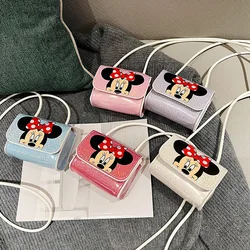 Disney Minnie Mouse Crossbody Bag Children's Mini Bag for Girls Messenger Bag Cute Kids Girls Coin Purse Minnie Shoulder Bag