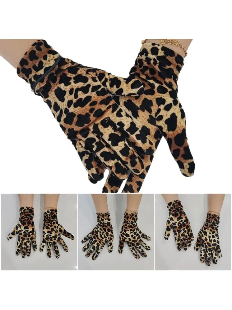 D0UB – gants unisexes à léopard, en Polyester respirant, vêtements essentiels pour temps froid, pour Club