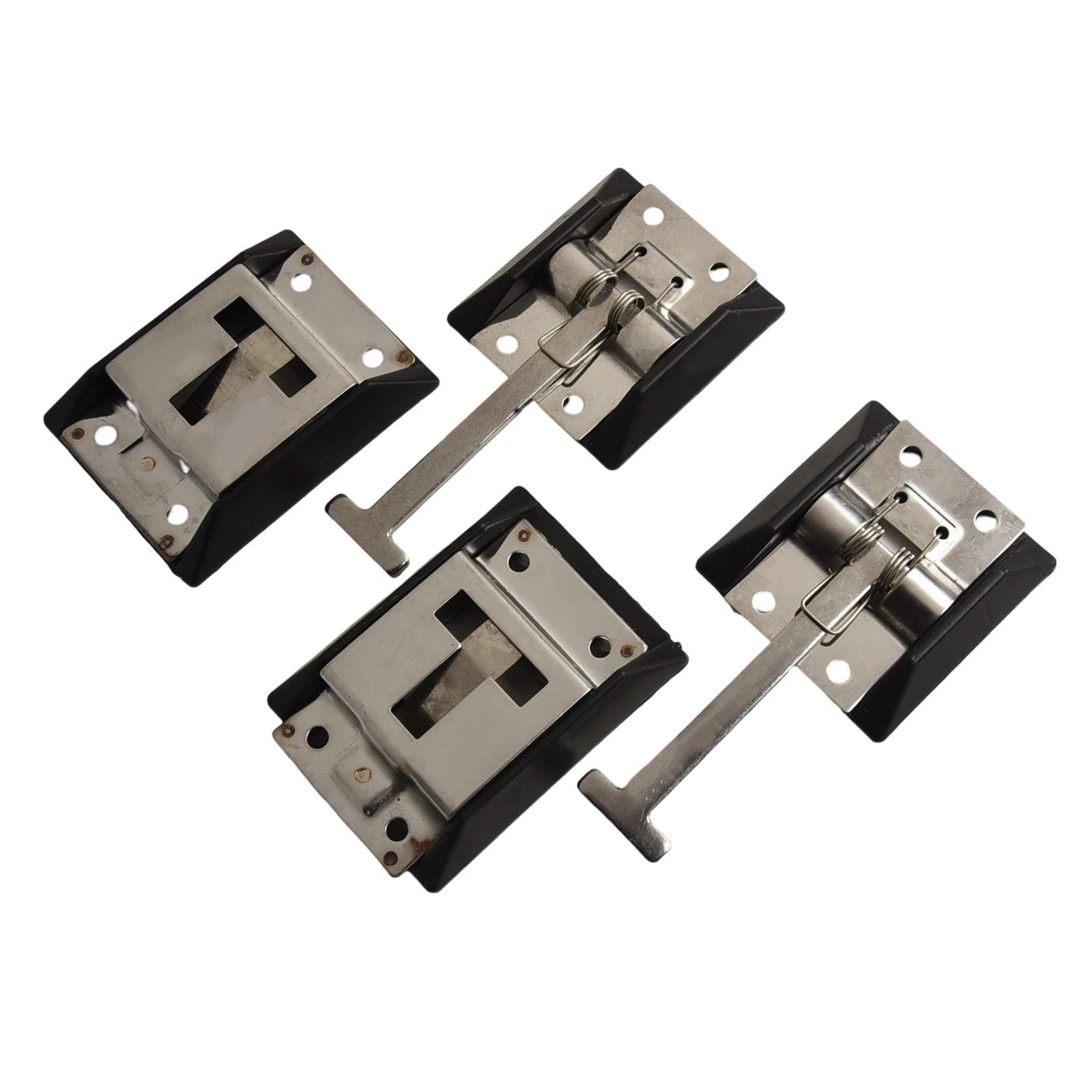 2pcs Stainless Steel RV Door Holder T-Style Entry Door Catch Kit For Camper Trailer For Motorhome Hook & Keeper Hardware Bracke