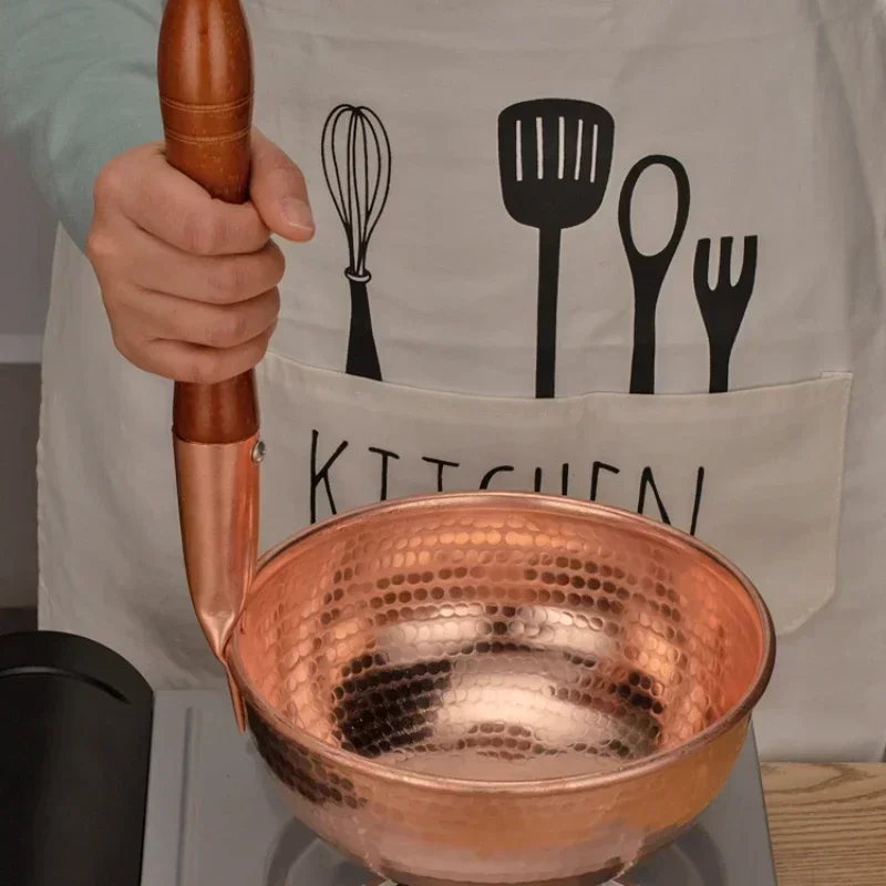 

Thickened Copper Cooking Pot: Small Stockpot for Gas Stove, Essential Household Cookware, Efficient Cooking Pot, Classic Look