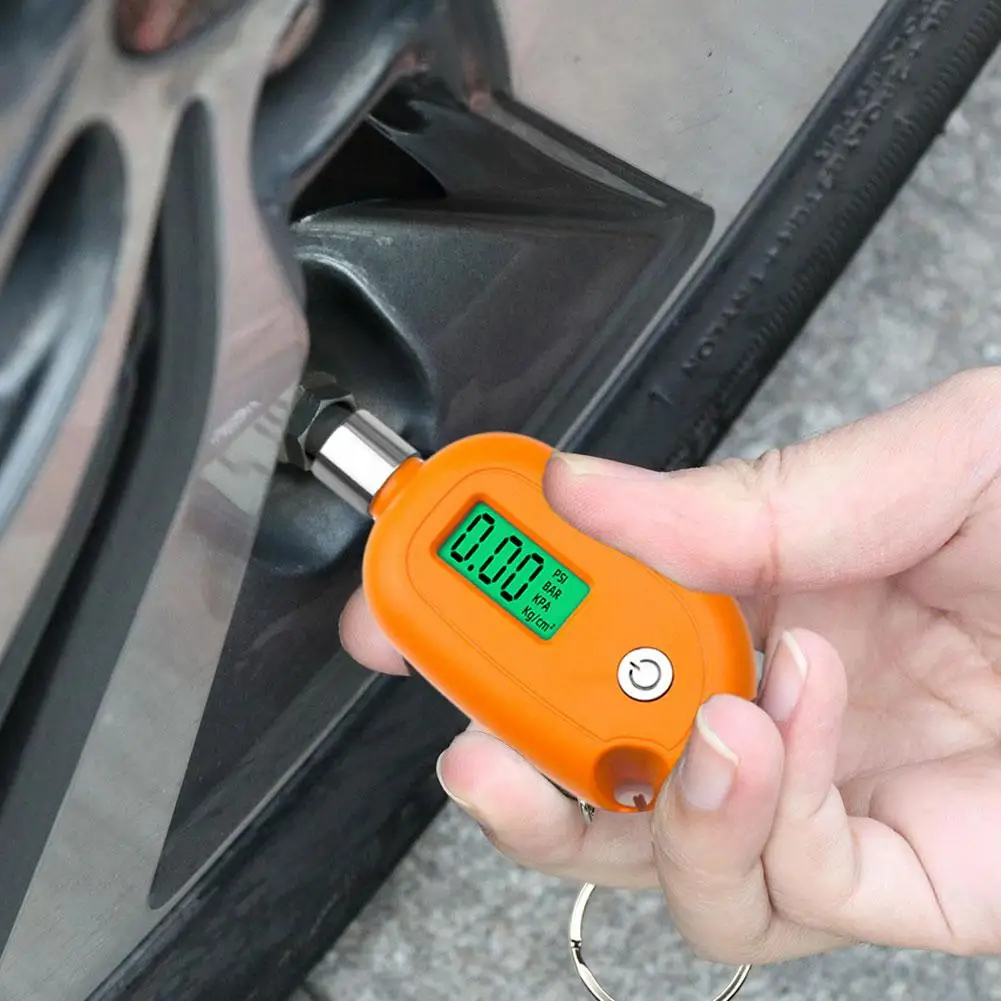 Tire Gauge Digital With LCD Display Car Tire Air Pressure Tester Meter Auto Motorcycle Tire Safety Alarm Testing Tools Portable