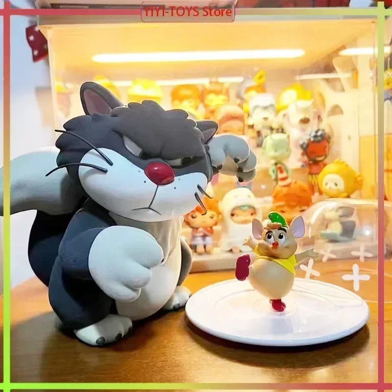 New Disney Lucifer Cat Kawaii Doll Toy Anime Cartoon Pvc Creative Cute Model Ornament Proud Moment Series Collectibl Toys Gift