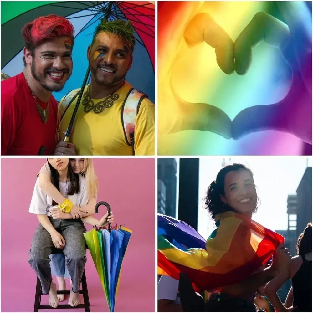 مظلة كبيرة صديقة للبيئة مفتوحة تلقائية مكونة من 24 عصا مضلعة مع مقبض منحني بخطاف J كلاسيكي وطارد للماء