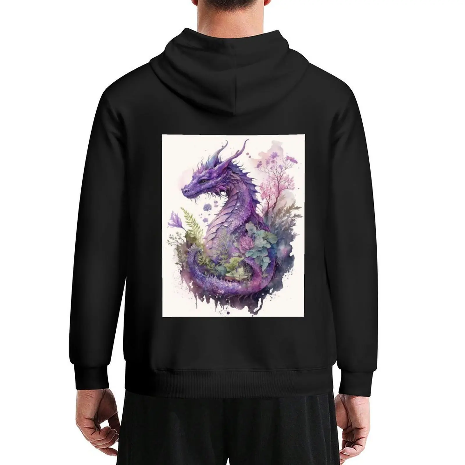 

Witchy Pastel Goth Fantasy Dragon Hoodie men's clothes mens clothes clothes for men anime clothing hoodie for men