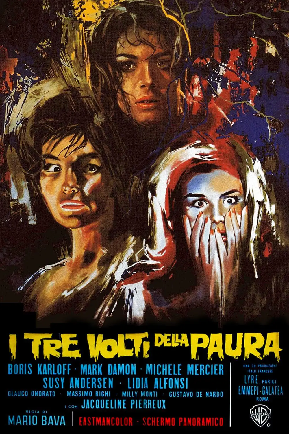 Movie I tre volti della paura (1963) Silk Poster custom Home Decorative Wall Painting