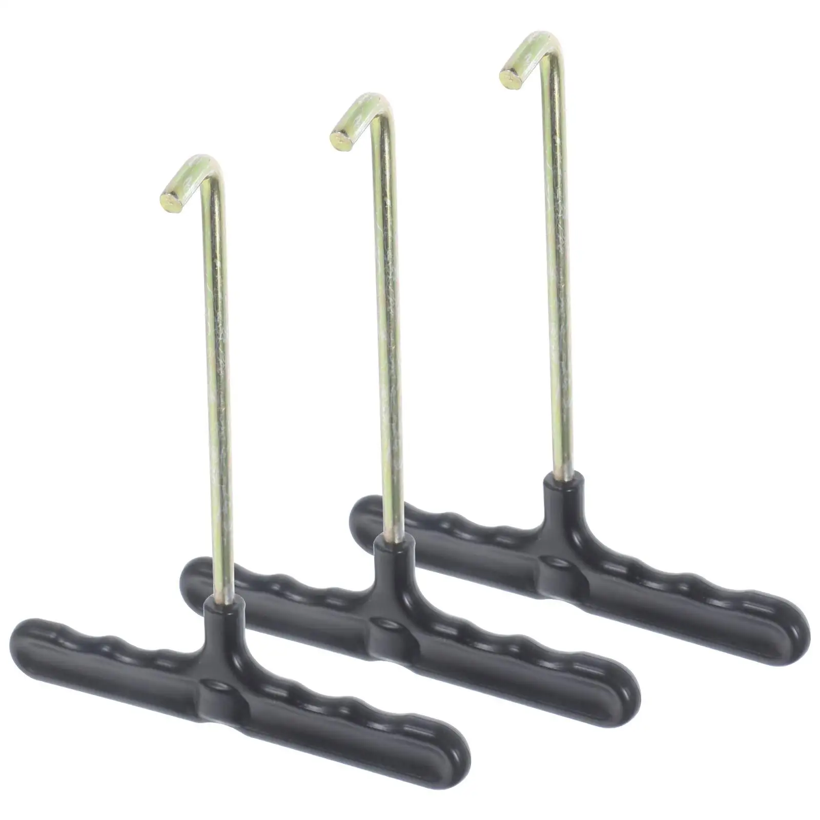 

3PCS Trampoline Spring Hooks Durable Plastic H le Easy Installation Replacement Triangle Rings Outdoor Toys Skate Tools Portable