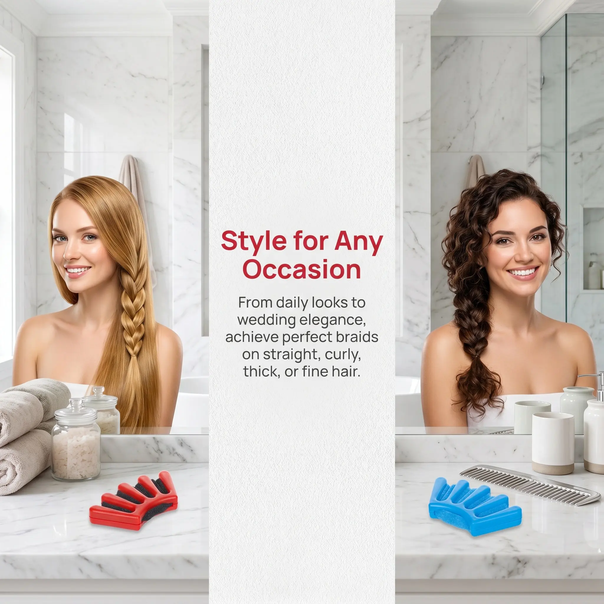 Hair Braiding Tool Sponge French Braid Device for Women DIY Professional Styling Tool for Any Hair Type Daily Wedding