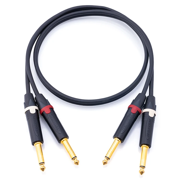 Purline Mogami 2964 TS Audio Cable 6.5mm Jack Male to Male AUX Cable For Guitar Electric Piano Mixer Stereo Amplifier Speaker