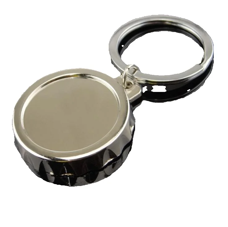 200pcs Wall Bottle Opener Key Chain Gift Beer Bottle Round Cap Cover Keychain for Bar Party Wholesale