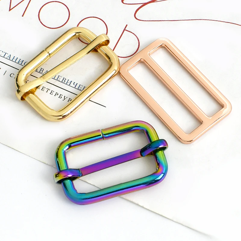 

10/30Pcs 20-50mm Bag Strap Metal Buckles Dog Collar Adjust Tri-Glide Slider Clasp Webbing Hook Hardware Accessories for Handbags