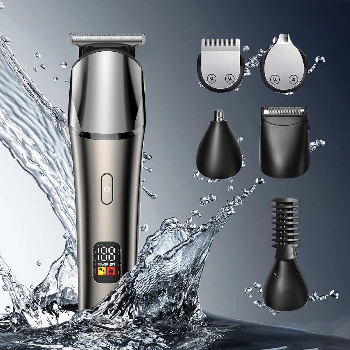 

KIKIDO All in one Beard Trimmer Hair Cutting Electric Shaver Body Hair Trimmer For Men Haircut Machine Hair Clippers KK-9001T