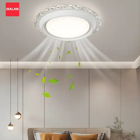 스마트 LED 조명과 리모컨이 포함된 천장 선풍기 – 가정용 침실 및 거실 조명