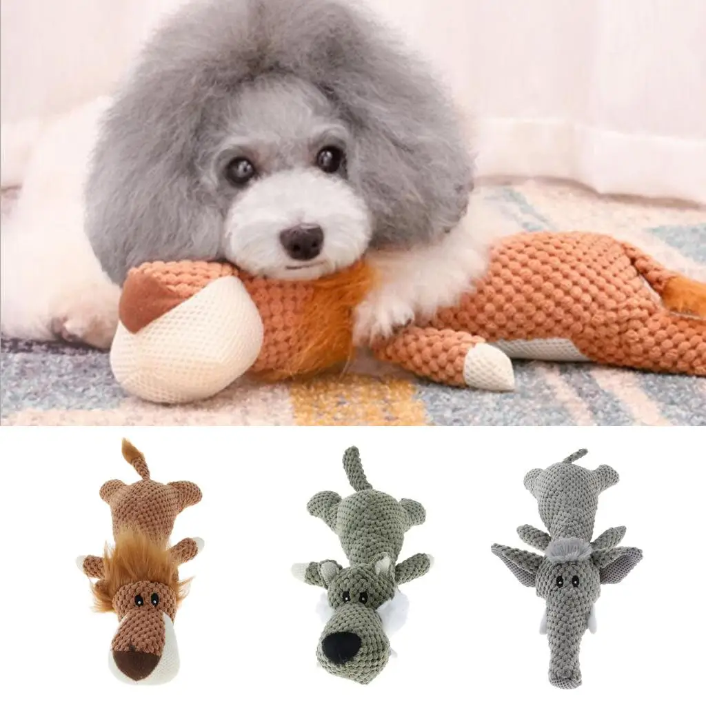 Plush Dog Cat Puppy Squeaker Toy Chew Sound Squeaky Training Toys