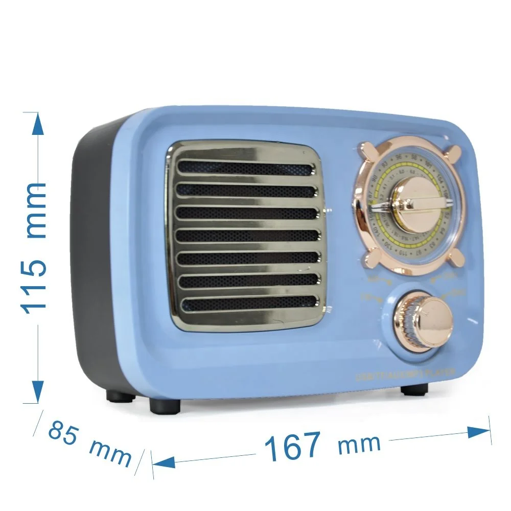 Kemai Retro Radyo Small Rechargeable Mp3/Fm Band Usb Am Fm Sw Radio With Tf Card Slot