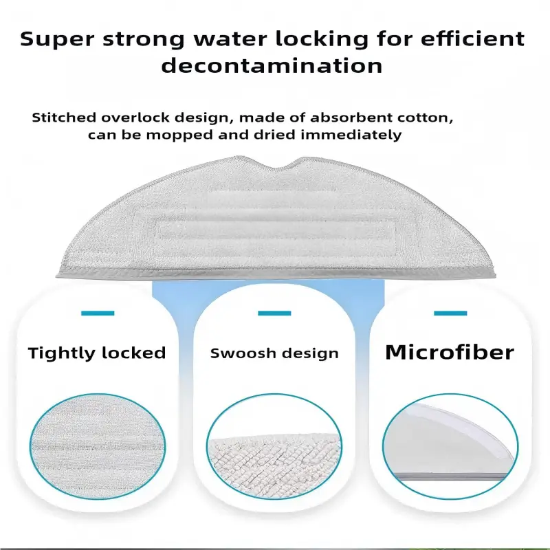 Roborock S8 PLUS S8+ S8 Pro Ultra G20 Double Vibration Mop Pad Vacuum Cleaner Robot Mop Rags Parts Mop Cloths Accessories Robo - 3