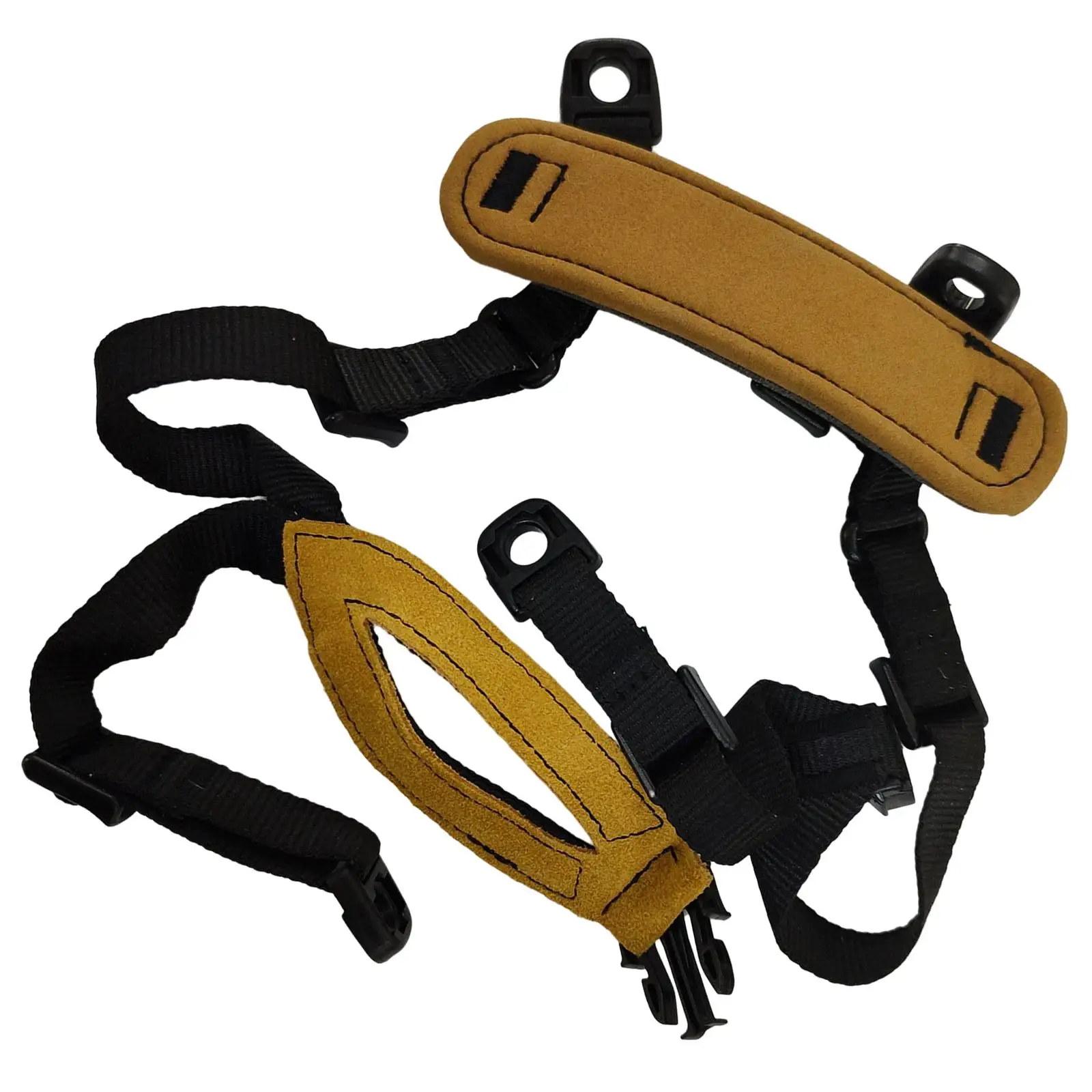 射撃アクセサリー用チンストラップ調整可能4点式ヘルメットサスペンダーシステム