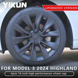 4PCS HubCap Car for Tesla Model 3 19 Inch Performance Full Rim Cover Wheel Cap2024 Highland Accessories Wheel Cover Wheel Parts