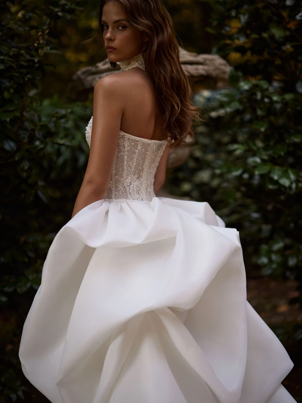 Vestido de casamento sereia de pérolas de luxo, vestido de noiva moderno e deslumbrante 2 em 1, apliques de renda glamourosa, roupa feminina personalizada