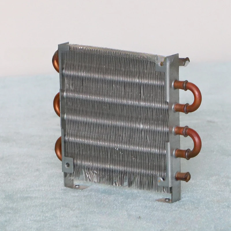 Miniature Condenser Mini Radiator Copper Tube Fin Type Air Cooled Evaporator Small Heat Exchanger