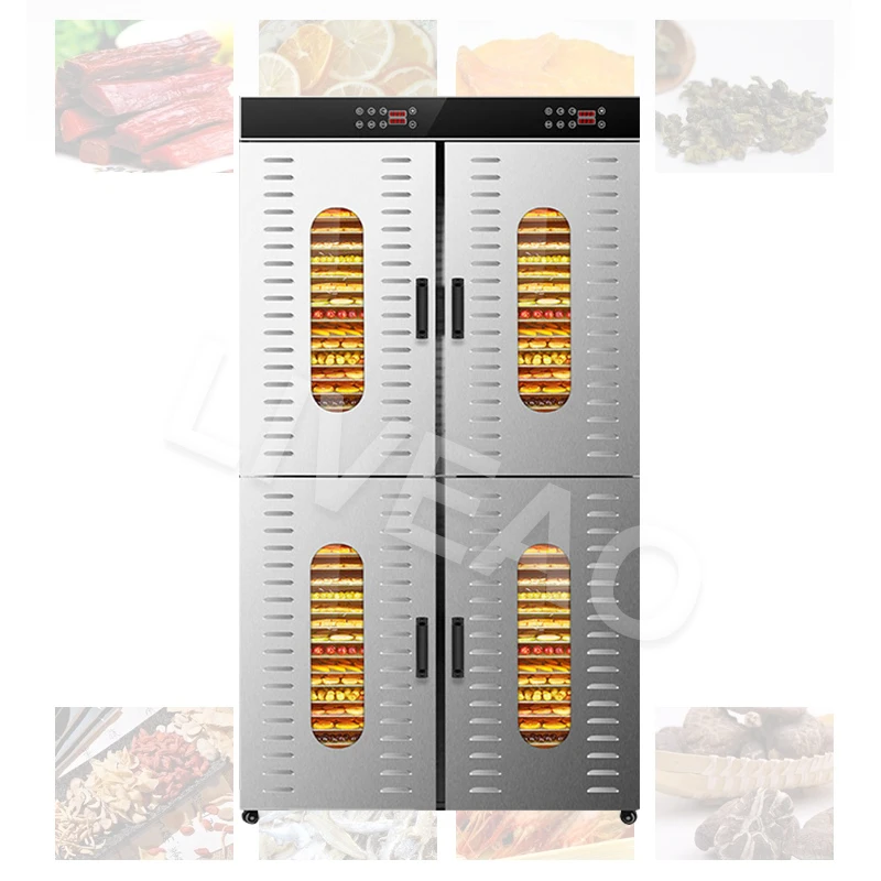 80 Layers Stainless Steel Food Dryer Household Dehydrated Vegetables Meat Pet Snacks Seafood Fruit Tea Dry Machine 220V