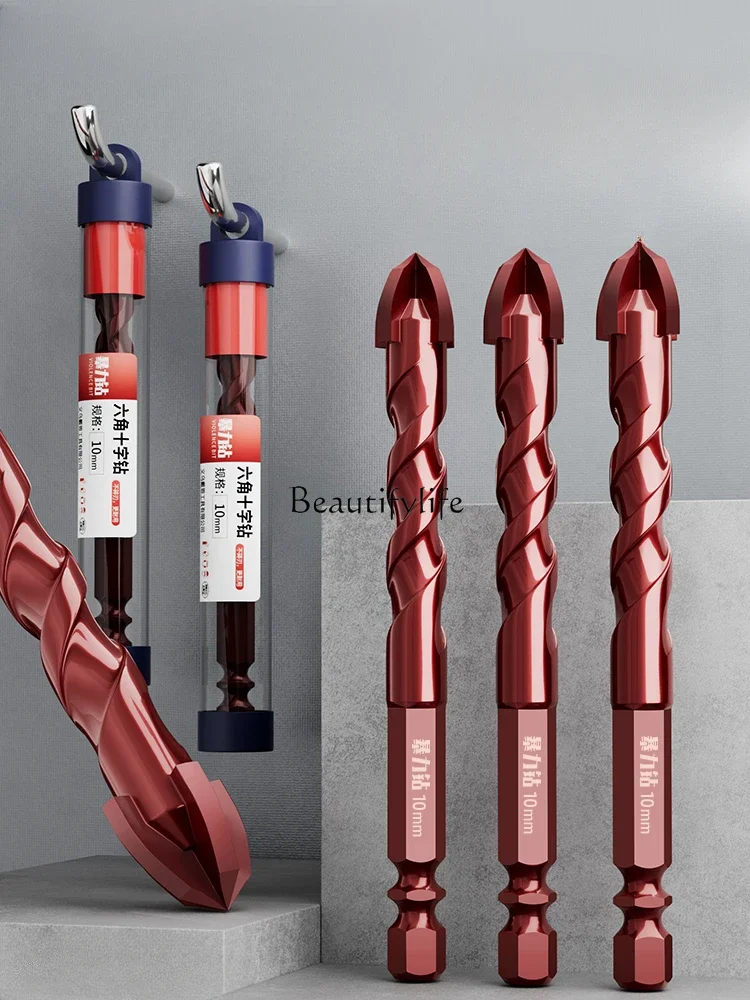 

Super Hard Violent Drill Impact Tile Drill Concrete Cement Triangle Four-Blade Overlord Drill