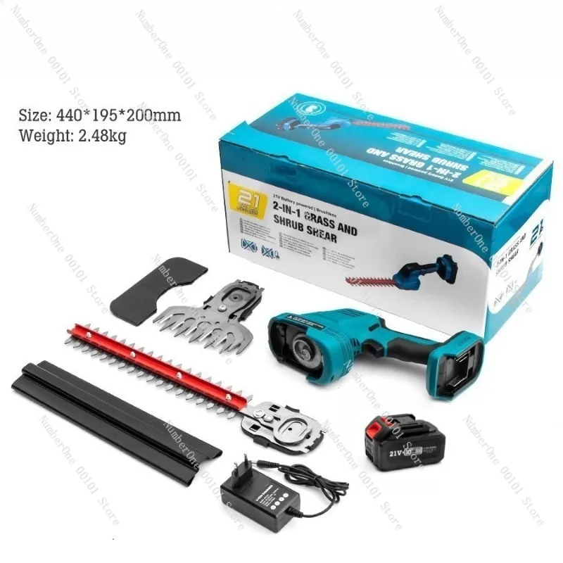 Portable Multifunction Electric Grass Trimmer Cordless Lithium Battery Lawn Mower Handheld Garden Weed Cutter Small Household
