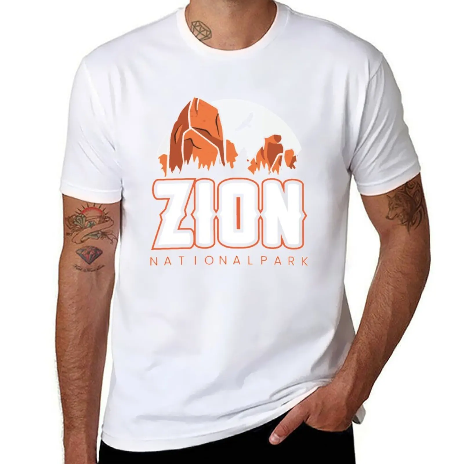 

Zion National Park in Utah Us Tshirt T-Shirt man tshirt cotton t shirts high quality T-Shirt