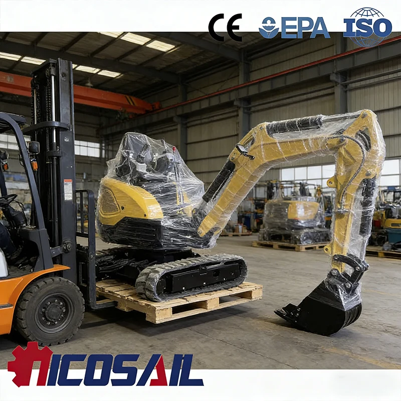 

2.5 Ton Mini Excavator Euro 5 Engine CE Compact Crawler Excavator Small Digger for Farm Construction Garden Landscaping